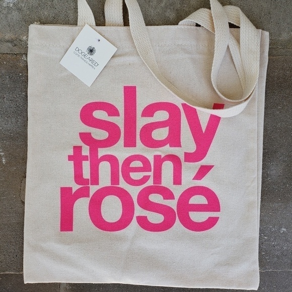 NWT Dogeared Slay then Rose tote bag - Picture 1 of 5